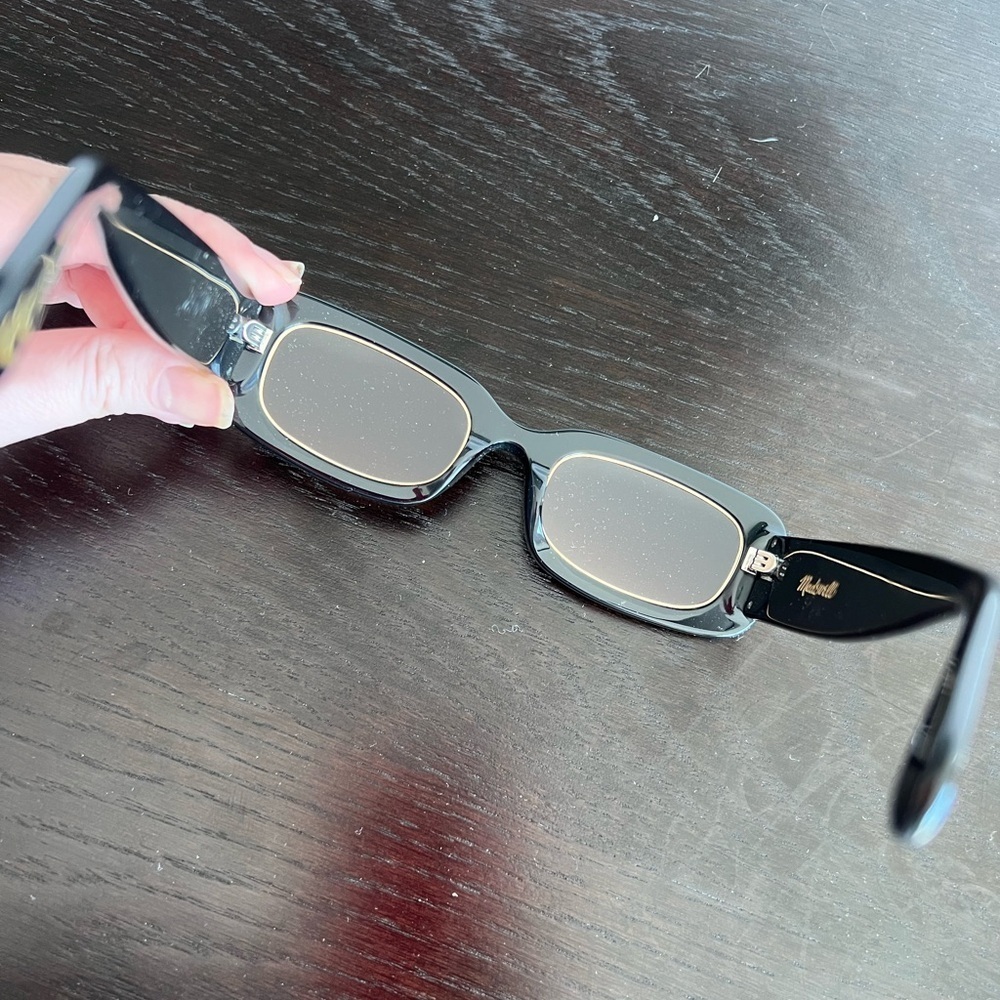 Madewell Baymont Square Sunglasses: Metal Accent Edition - Picture 7 of 13